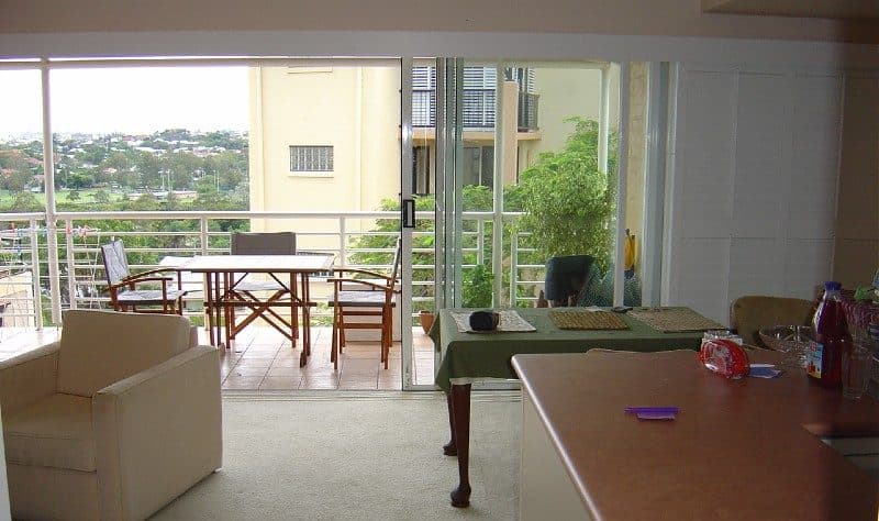 Apartment sliding doors — before