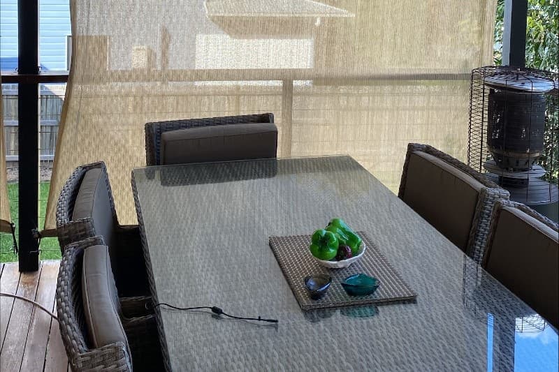 Deck dining area, Gordon Park — before