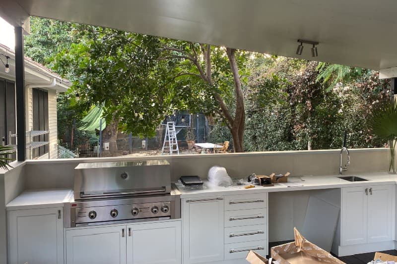 Outdoor kitchen, Mitchelton — before