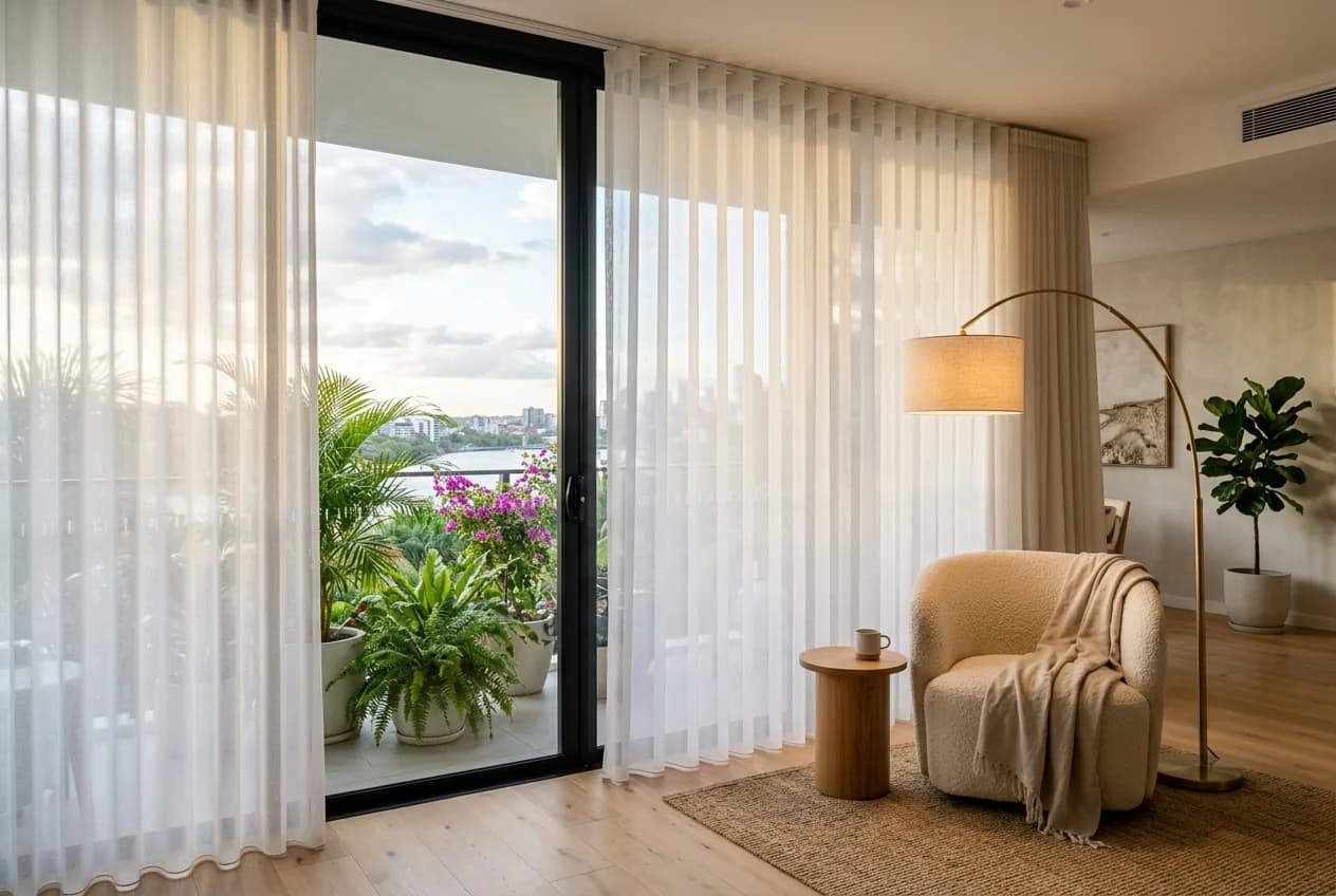 Veri Shades on floor-to-ceiling windows